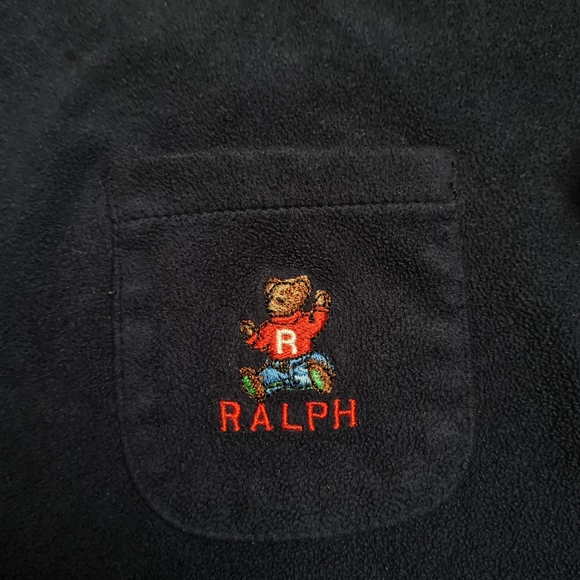 Ralph Ralph Lauren Navy Light Weight Fleece Lounge Top Navy M - Picture 5 of 12
